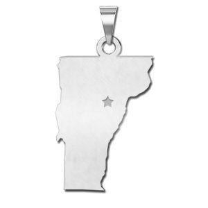 Personalized Vermont Pendant or Charm