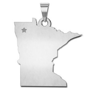 Personalized Minnesota Pendant or Charm