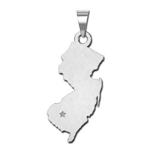 Personalized New Jersey Pendant or Charm
