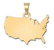Personalized United States of America Pendant or Charm