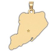 Personalized  New York City   Staten Island Pendant or Charm