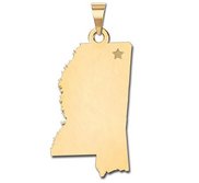 Personalized Mississippi Pendant or Charm