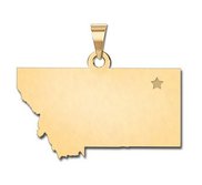 Personalized Montana Pendant or Charm