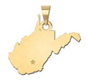 Personalized West Virginia Pendant or Charm