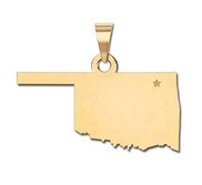 Personalized Oklahoma Pendant or Charm