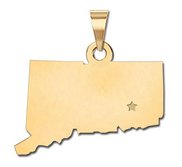 Personalized  Connecticut Pendant or Charm