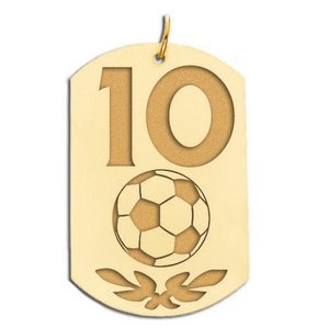 Personalized Soccer Number Dog Tag Pendant