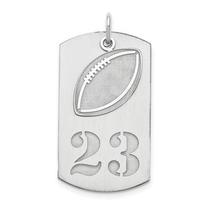 Personalized 2 piece Football Dog Tag Charms