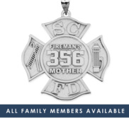 Family Member s Firefighter Badge w  Your Number   Department Initals