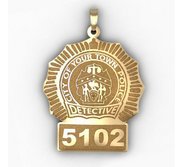 Personalized Detective Badge with Your Number   Department
