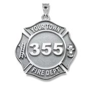 Personalized Firefighter Badge with Your Number   Department