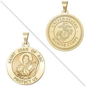 Saint Joan of Arc Doubledside MARINES Religious Medal  EXCLUSIVE 