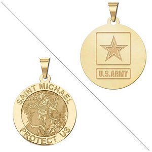 Saint Michael Doubledside ARMY Religious Medal  EXCLUSIVE 