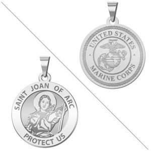 Saint Joan of Arc Doubledside MARINES Religious Medal  EXCLUSIVE 