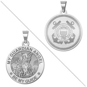 My Guardian Angel Doubledside COAST GUARD Religious Medal  EXCLUSIVE 