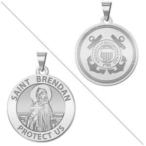 Saint Brendan Doubledside COAST GUARD Religious Medal  EXCLUSIVE 