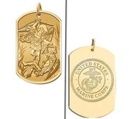 Saint Michael Doubledside MARINES Dogtag Religious Medal  EXCLUSIVE 