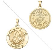 Saint Joan of Arc Doubledside MARINES Religious Medal  EXCLUSIVE 