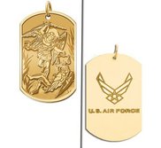 Saint Michael Doubledside AIR FORCE Dogtag Religious Medal  EXCLUSIVE 