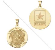 Saint Michael Doubledside ARMY Religious Medal  EXCLUSIVE 