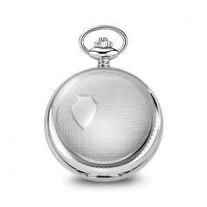 Charles Hubert Paris Stainless Steel Hunter Case Mechanical Pocket Watch
