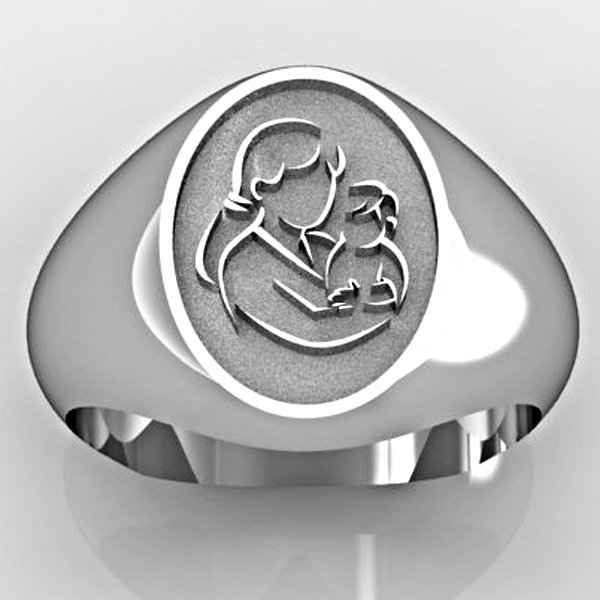 Mother and son matching rings discount