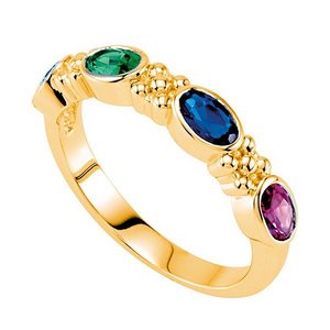 Mother s Ring with Four Birthstones