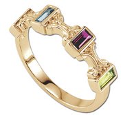 Mother s Ring with Four Birthstones