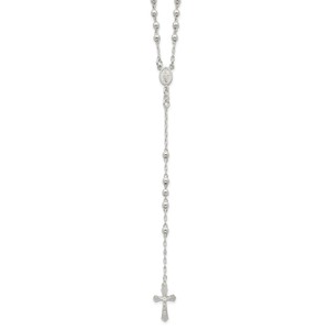 Sterling Silver Polished Rosary