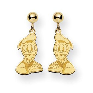 Disney Donald Duck Dangle Post  Earrings