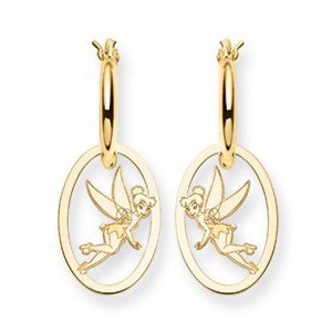 Disney Tinker Bell Hoop Earrings