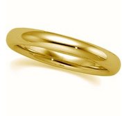 14k Yellow Gold 4mm Comfort Fit Wedding Band