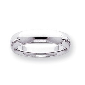 14k White Gold 5mm Comfort Fit Light Weight Wedding Band