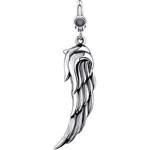 Sterling Silver Angel Wing Charm