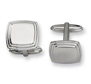 Engravable Square Stainless Steel Engravable Cufflinks
