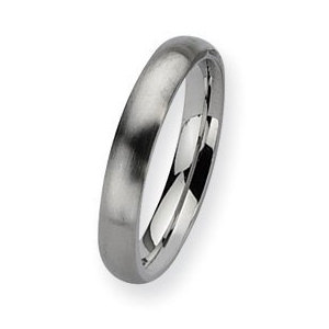 Stainless Steel 4mm Brushed Wedding Band