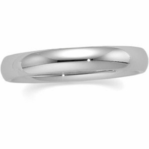 Sterling Silver 3mm Comfort Fit Wedding Band