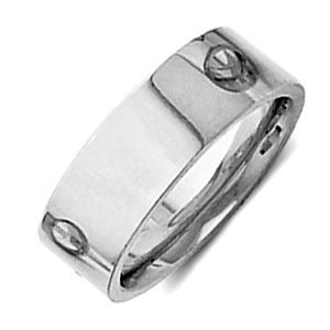 Sterling Silver 6mm Flat Comfort Fit Wedding Band