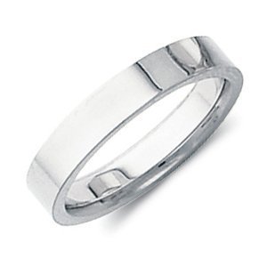 Sterling Silver 3mm Flat Comfort Fit Wedding Band