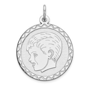 Sterling Silver Engravable Charm or Pendant