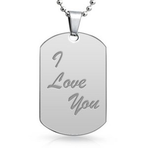 Engravable Stainless Steel Dog Tag