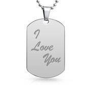 Engravable Stainless Steel Dog Tag