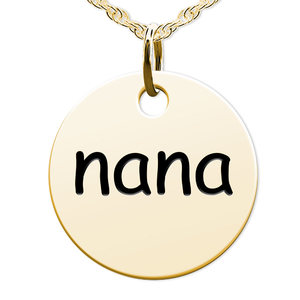 Nana Round Disc Charm