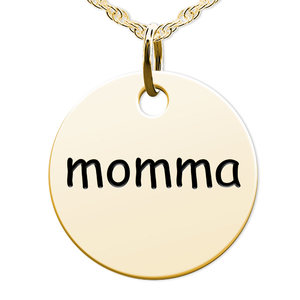 Momma Round Disc Charm