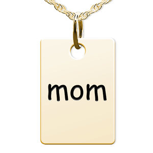 Mom Rectangle Shaped Charm