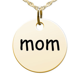 Mom Round Disc Charm