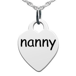 Nanny Heart Shaped Charm
