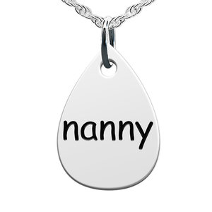 Nanny Teardrop Shaped Charm