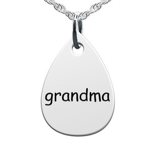 Grandma  Teardrop Shaped Charm