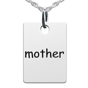 Mother Rectangle Shaped Charm